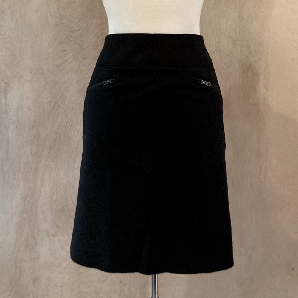 Black Zip Pocket Skirt